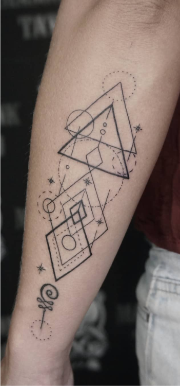 polygons tattoo