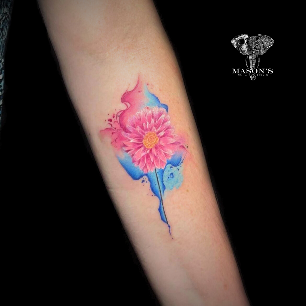 Colored Tattoo by Mason's Ink