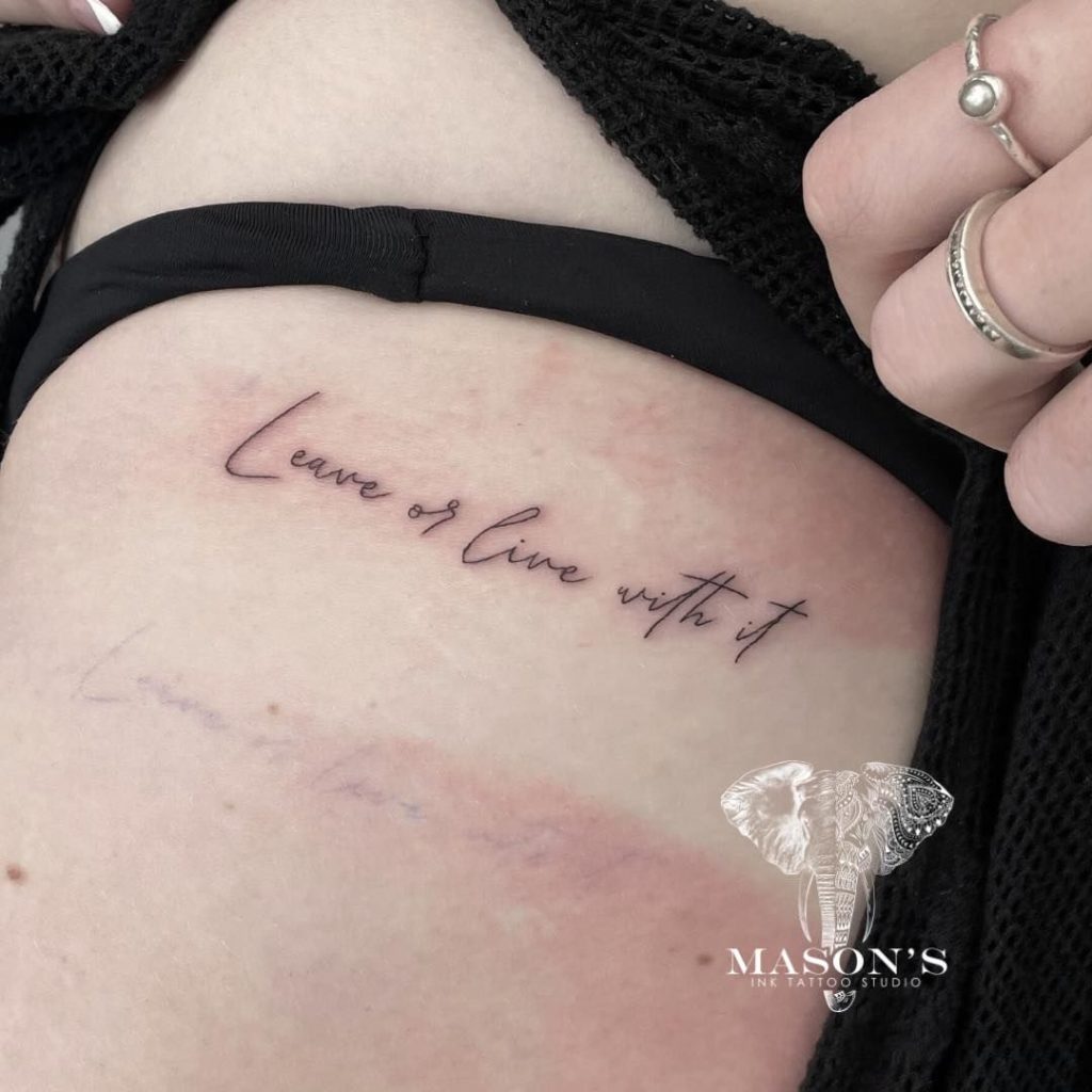 Fine Line Handwriting and Script Tattoo